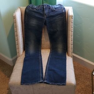 Silver Denim Suki jeans dark wash slim boot